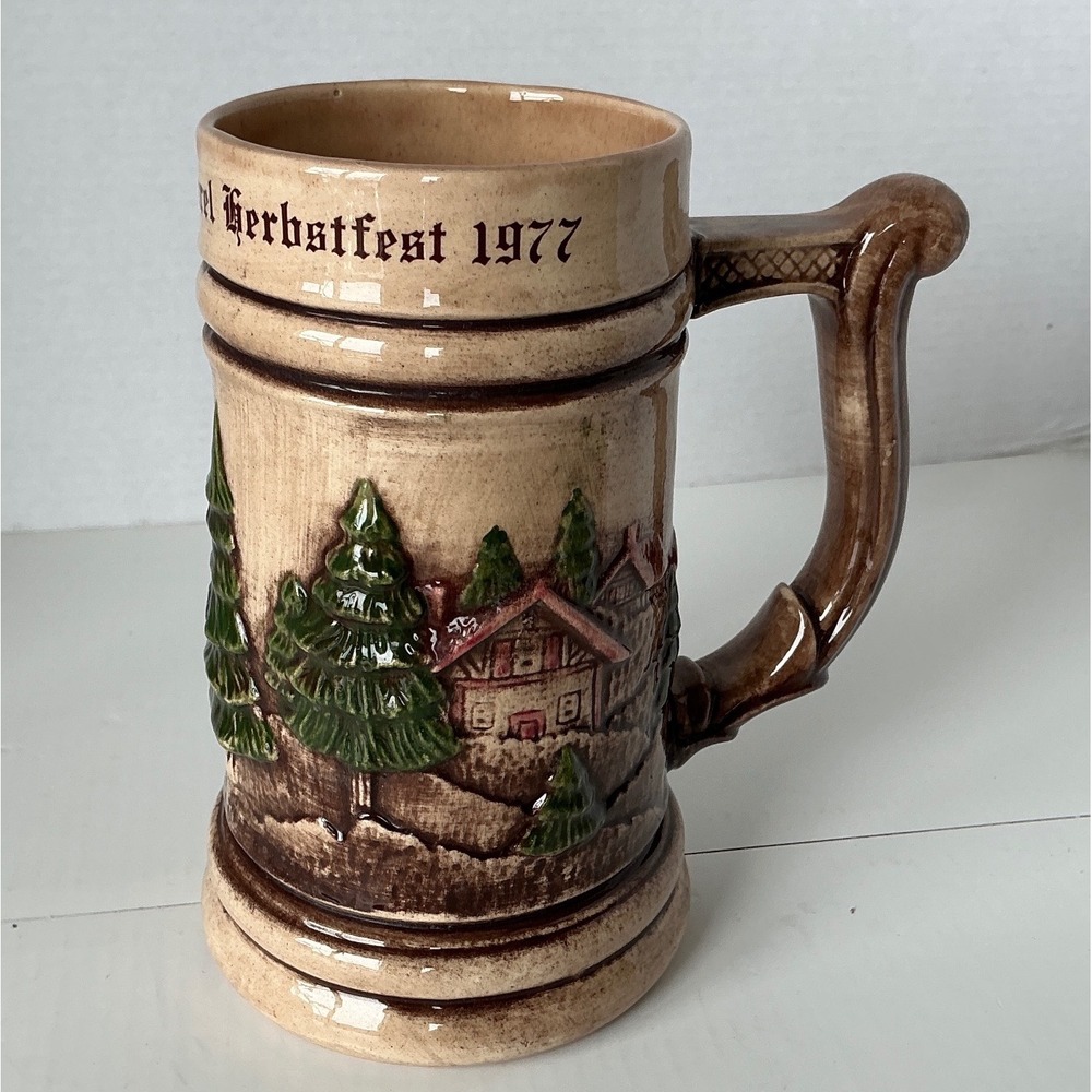 Unbranded Vintage 1977 Laurel Herbstfest Beer Stein 5th Annual Ceramic Mug 6in